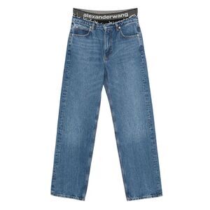 Alexander Wang Blue Denim - Straight-Leg Jeans Women